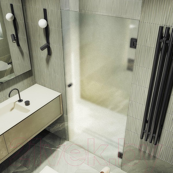 Душевая дверь MaybahGlass 195x70.5 / MGD-519-6 (сатин стекло/черный) Душевая дверь MaybahGlass 195x70.5 / MGD-519-6 (сатин стекло/черный)