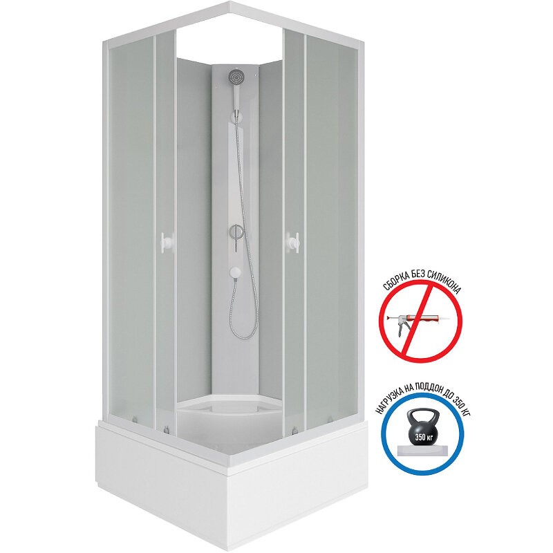 Душевая кабина Niagara Promo P100/26Q/MT/BK 100x100x195 Душевая кабина Niagara Promo P100/26Q/MT/BK 100x100x195