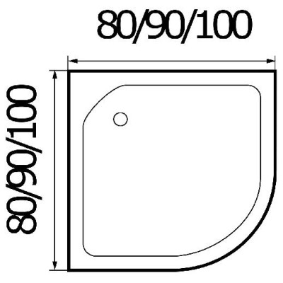 Душевой поддон Wemor 100/15 C Душевой поддон Wemor 100/15 C