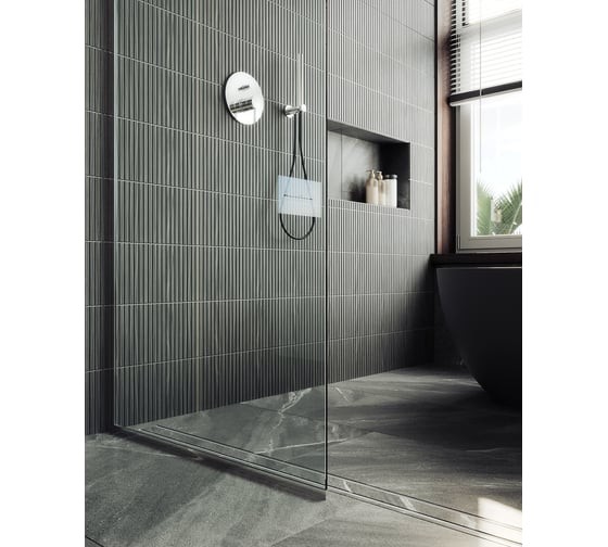 Душевая стенка MaybahGlass 195x109 / MGD-677-5у (прозрачное стекло/хром матовый) Душевая стенка MaybahGlass 195x109 / MGD-677-5у (прозрачное стекло/хром матовый)