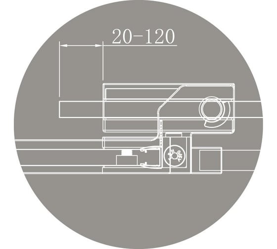 Душевая дверь Cezares SLIDER-B-1-100/110-GRIGIO-Cr Душевая дверь Cezares SLIDER-B-1-100/110-GRIGIO-Cr