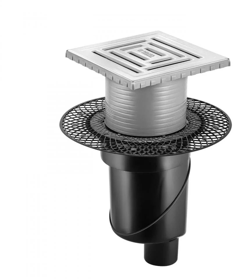 Душевой трап Berges PLATZ Uno 150x150 090070 матовый хром Душевой трап Berges PLATZ Uno 150x150 090070 матовый хром