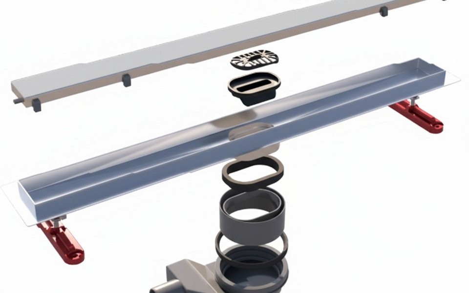 Душевой лоток Pestan Confluo Titan Line 650 2в1 хром матовый Душевой лоток Pestan Confluo Titan Line 650 2в1 хром матовый