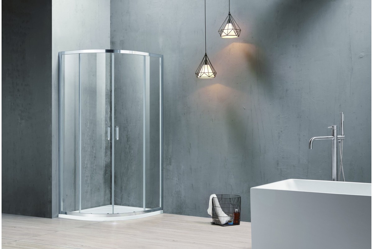 Душевой уголок Adema Glass Line Penta 90x90 прозрачные стекла Душевой уголок Adema Glass Line Penta 90x90 прозрачные стекла