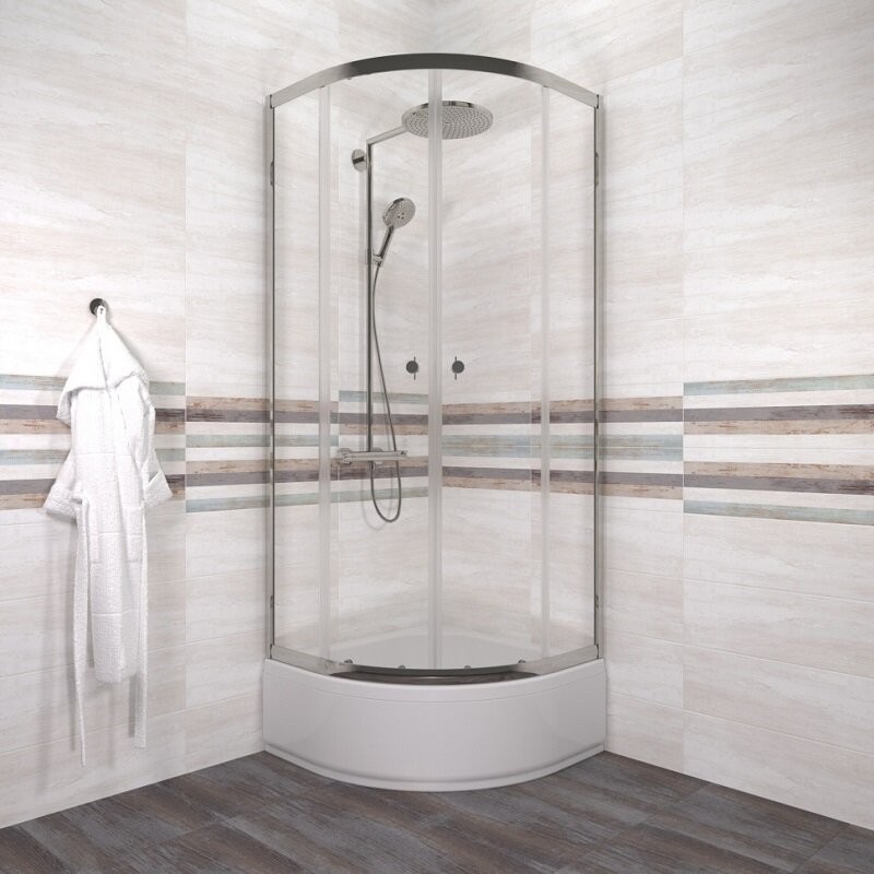 Душевой уголок Triton Альфа Хром В 80x80 с поддоном Щ0000072617 Душевой уголок Triton Альфа Хром В 80x80 с поддоном Щ0000072617