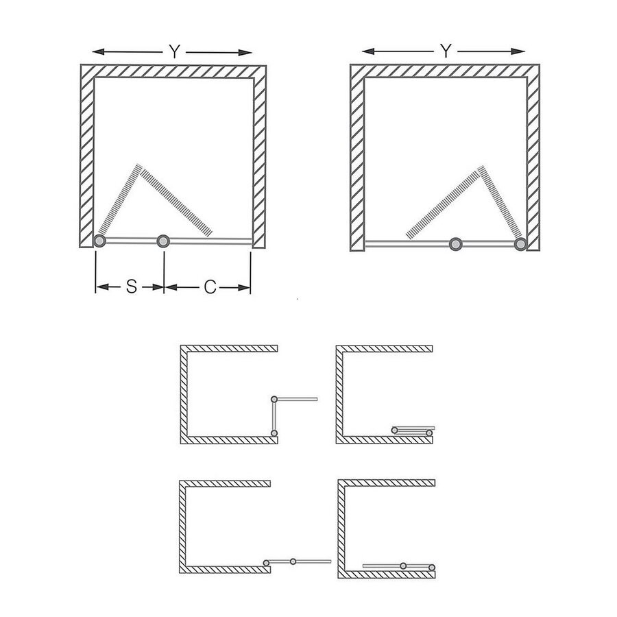 Душевая дверь Roth Tower Line TZNL1/90 (хром/прозрачное стекло) Душевая дверь Roth Tower Line TZNL1/90 (хром/прозрачное стекло)