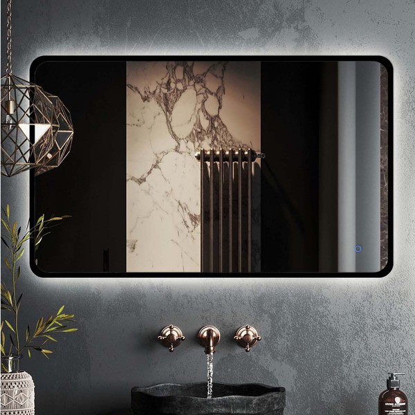 Зеркало Roxen Simon Black Long 120x70 с подсветкой Зеркало Roxen Simon Black Long 120x70 с подсветкой