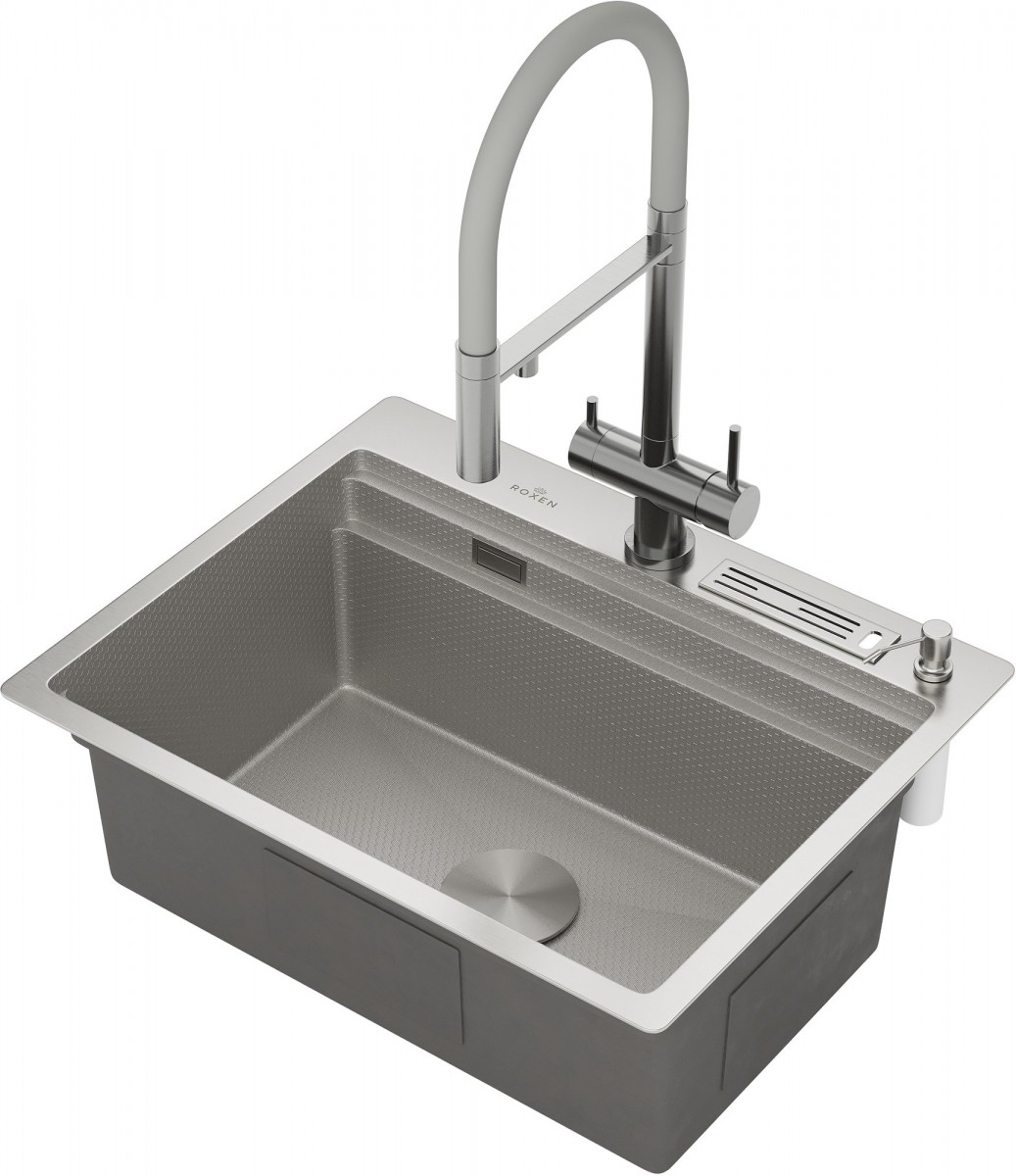 Кухонная мойка Roxen Stage 560250-60-S 60x48 сатин Кухонная мойка Roxen Stage 560250-60-S 60x48 сатин