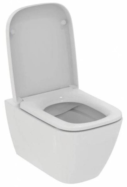 Подвесной унитаз Ideal Standard I.Life B T461401 с технологией RimLS+ (безободковый) с сиденьем SoftClose белый Подвесной унитаз Ideal Standard I.Life B T461401 с технологией RimLS+ (безободковый) с сиденьем SoftClose белый