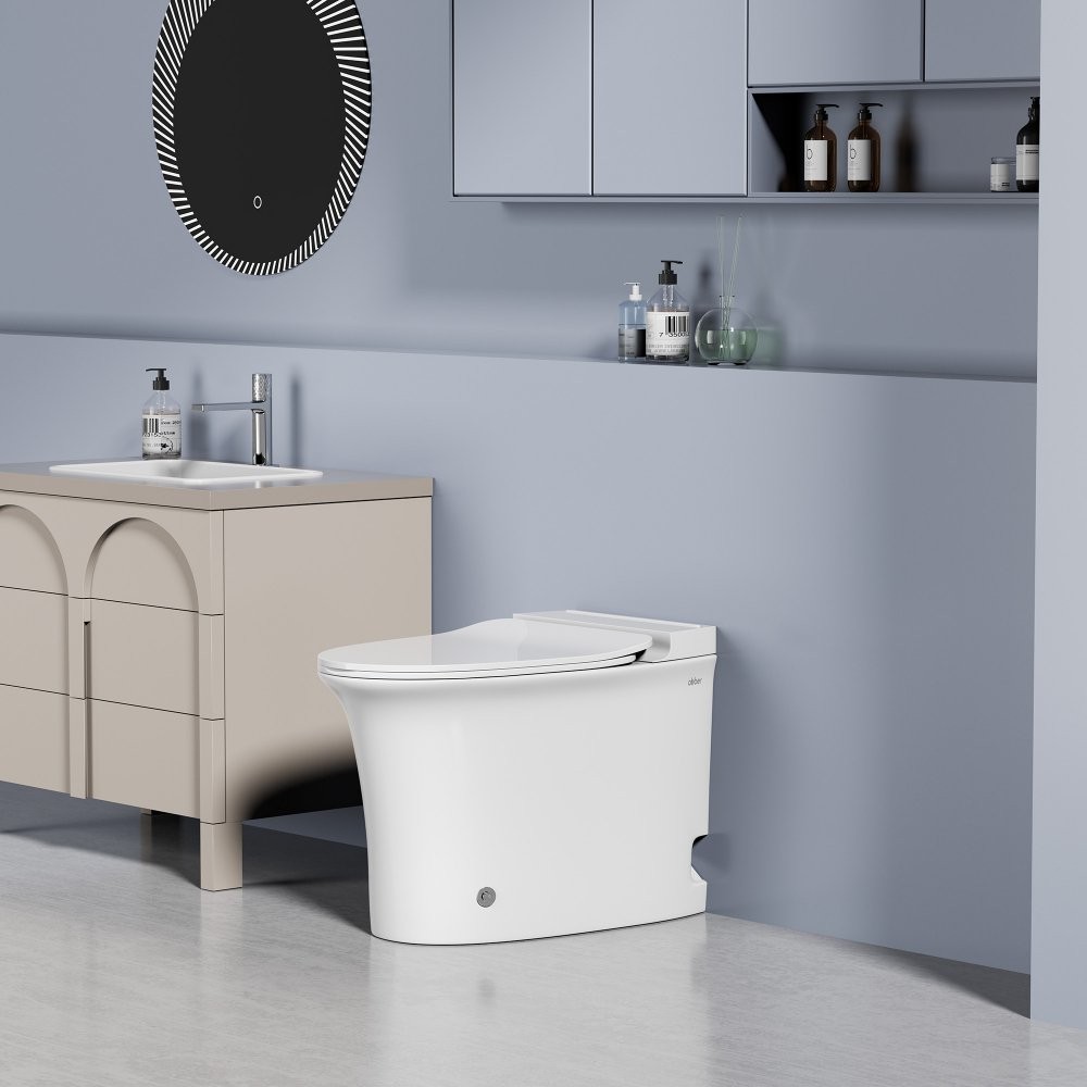 Унитаз приставной Abber Bequem AC1125P 38x62,5 с импульсным смывом, сиденье Duroplast. микролифт Унитаз приставной Abber Bequem AC1125P 38x62,5 с импульсным смывом, сиденье Duroplast. микролифт