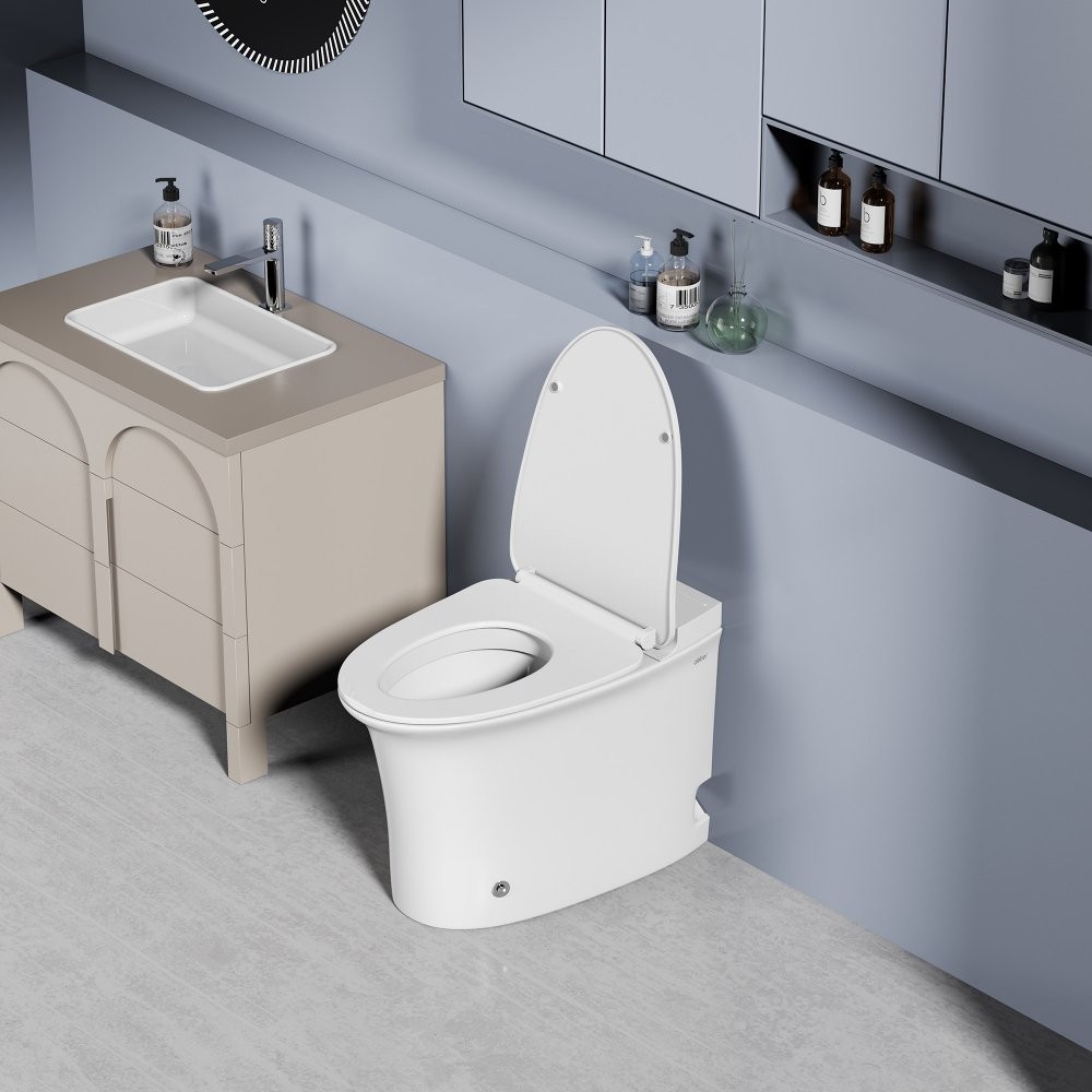 Унитаз приставной Abber Bequem AC1125P 38x62,5 с импульсным смывом, сиденье Duroplast. микролифт Унитаз приставной Abber Bequem AC1125P 38x62,5 с импульсным смывом, сиденье Duroplast. микролифт