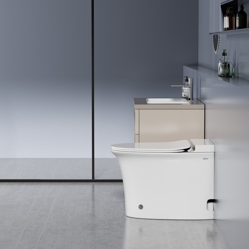 Унитаз приставной Abber Bequem AC1125P 38x62,5 с импульсным смывом, сиденье Duroplast. микролифт Унитаз приставной Abber Bequem AC1125P 38x62,5 с импульсным смывом, сиденье Duroplast. микролифт