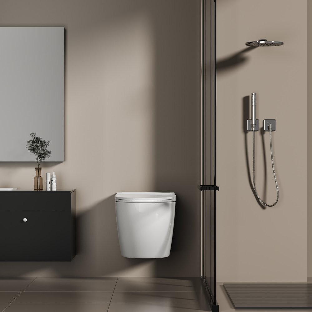 Унитаз подвесной Abber Bequem AC1126P 36x58 с импульсным смывом, сиденье Duroplast, микролифт Унитаз подвесной Abber Bequem AC1126P 36x58 с импульсным смывом, сиденье Duroplast, микролифт