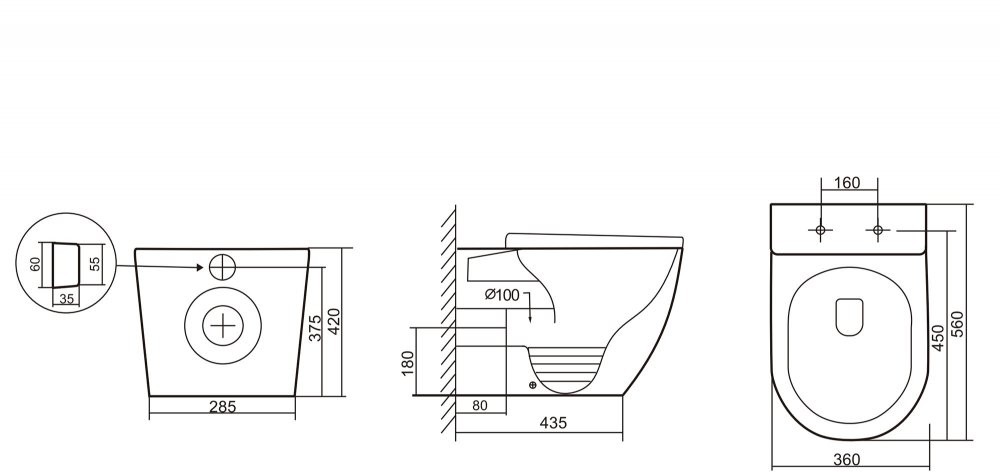 Унитаз приставной Abber Bequem AC1111TMW 36x56 сиденье Duroplast, микролифт, белый матовый (смыв торнадо) Унитаз приставной Abber Bequem AC1111TMW 36x56 сиденье Duroplast, микролифт, белый матовый (смыв торнадо)