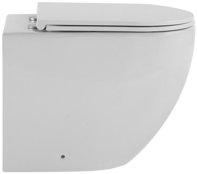 Унитаз приставной Abber Bequem AC1111TMW 36x56 сиденье Duroplast, микролифт, белый матовый (смыв торнадо) Унитаз приставной Abber Bequem AC1111TMW 36x56 сиденье Duroplast, микролифт, белый матовый (смыв торнадо)