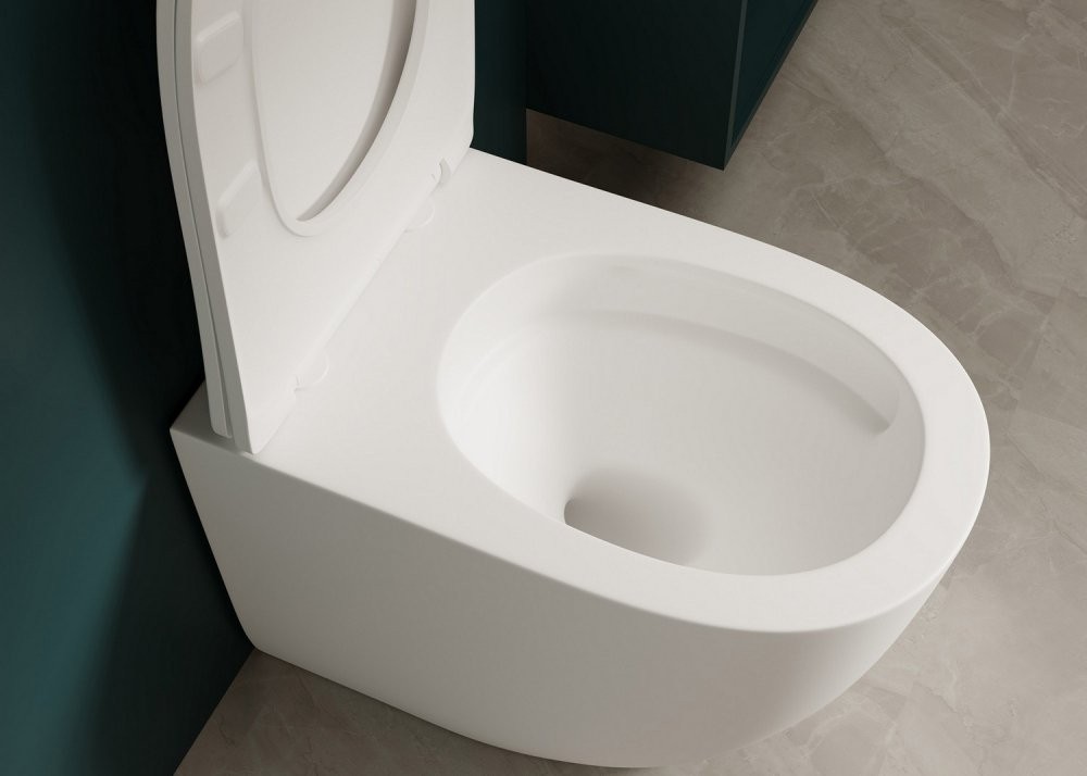 Унитаз приставной Abber Bequem AC1111TMW 36x56 сиденье Duroplast, микролифт, белый матовый (смыв торнадо) Унитаз приставной Abber Bequem AC1111TMW 36x56 сиденье Duroplast, микролифт, белый матовый (смыв торнадо)