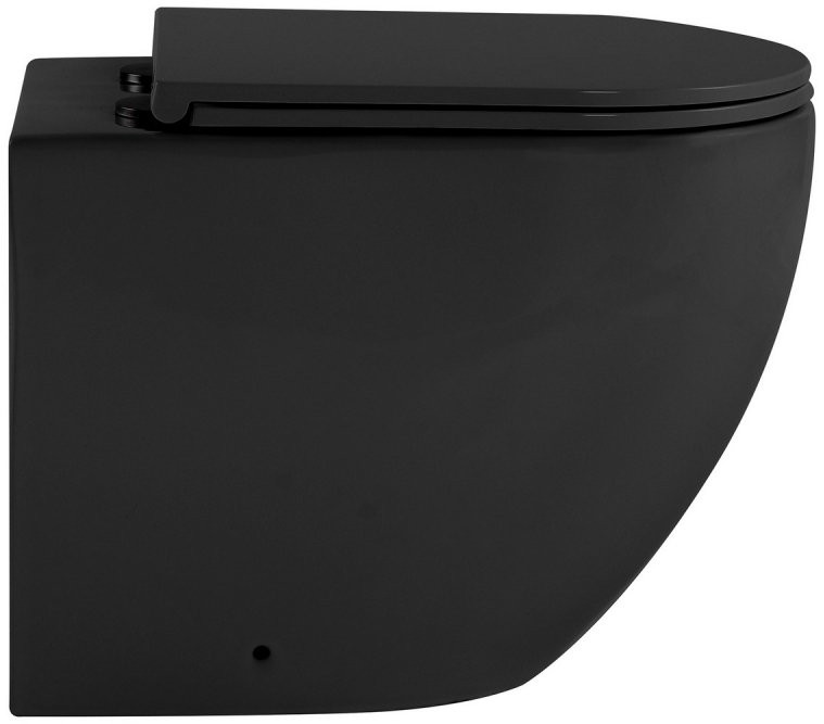 Унитаз приставной Abber Bequem AC1111TMB 36x56 сиденье Duroplast, микролифт, черный матовый (смыв торнадо) Унитаз приставной Abber Bequem AC1111TMB 36x56 сиденье Duroplast, микролифт, черный матовый (смыв торнадо)