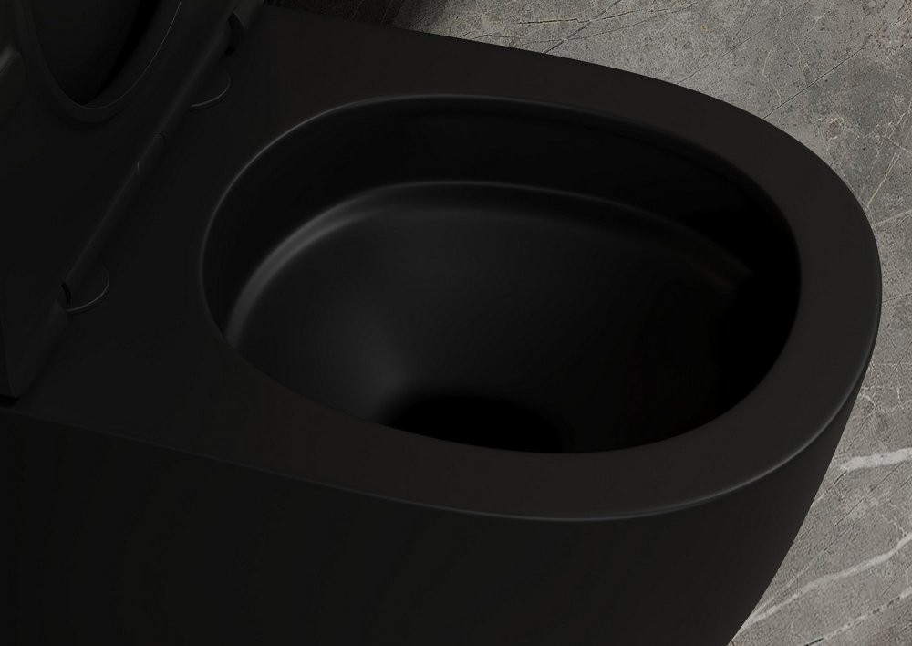 Унитаз приставной Abber Bequem AC1111TMB 36x56 сиденье Duroplast, микролифт, черный матовый (смыв торнадо) Унитаз приставной Abber Bequem AC1111TMB 36x56 сиденье Duroplast, микролифт, черный матовый (смыв торнадо)