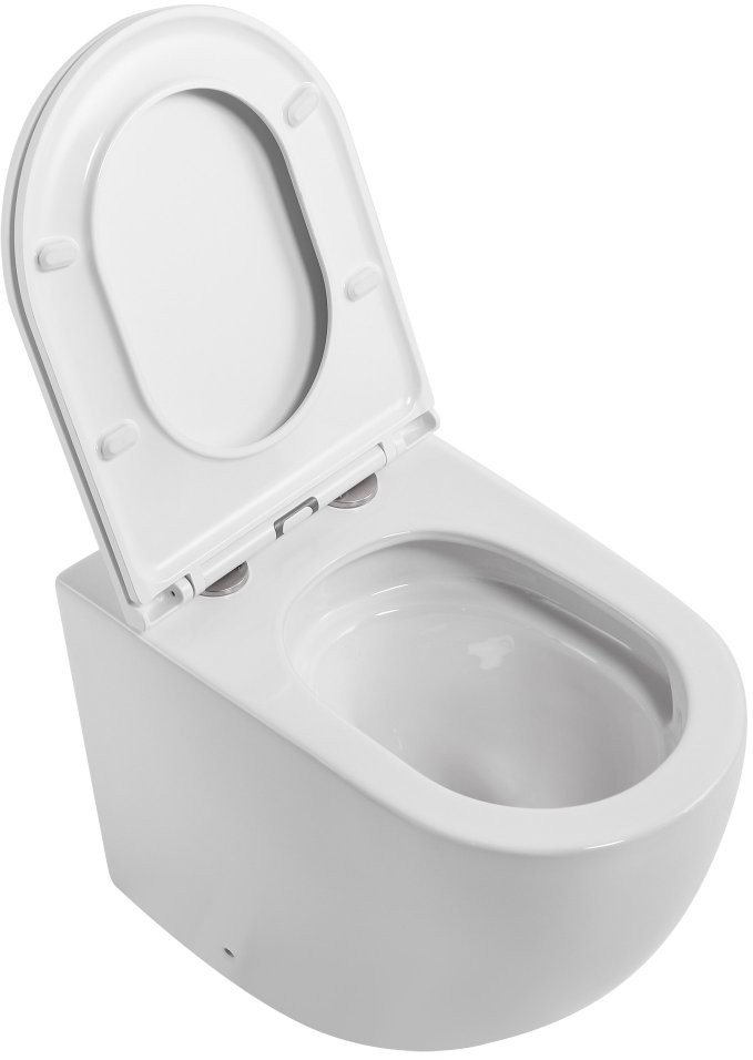 Унитаз приставной Abber Bequem AC1111T 36x56 сиденье Duroplast, микролифт, белый (смыв торнадо) Унитаз приставной Abber Bequem AC1111T 36x56 сиденье Duroplast, микролифт, белый (смыв торнадо)