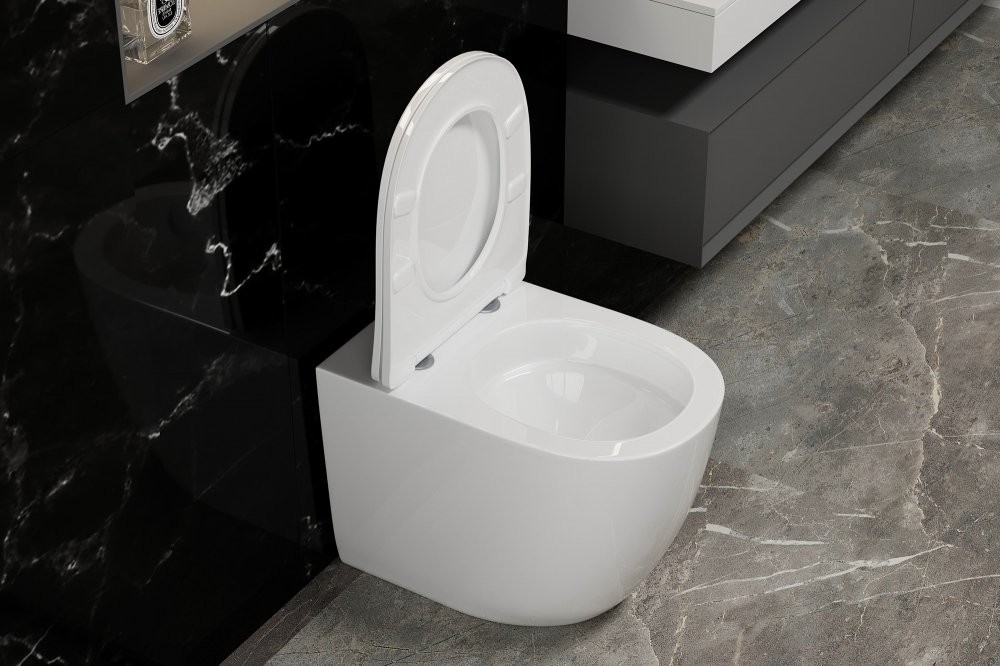 Унитаз приставной Abber Bequem AC1111T 36x56 сиденье Duroplast, микролифт, белый (смыв торнадо) Унитаз приставной Abber Bequem AC1111T 36x56 сиденье Duroplast, микролифт, белый (смыв торнадо)