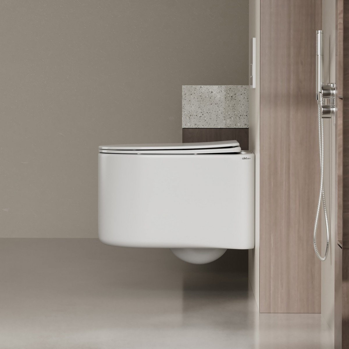 Унитаз подвесной Abber Bequem AC1129 безободковый белый (смыв торнадо) Унитаз подвесной Abber Bequem AC1129 безободковый белый (смыв торнадо)