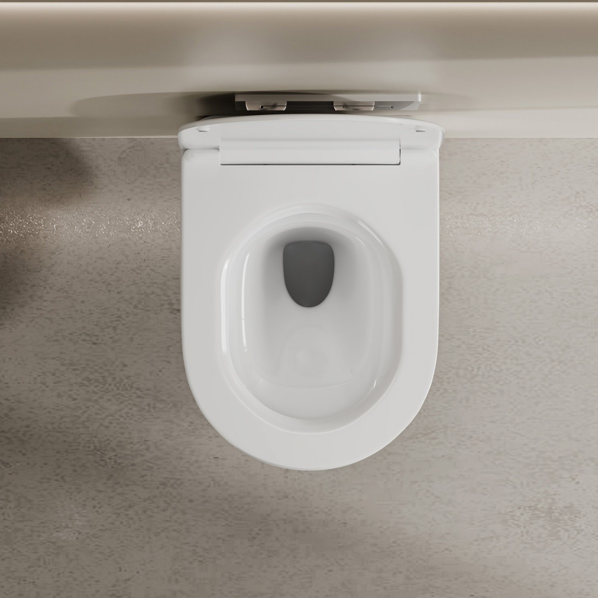 Унитаз подвесной Abber Bequem AC1129 безободковый белый (смыв торнадо) Унитаз подвесной Abber Bequem AC1129 безободковый белый (смыв торнадо)