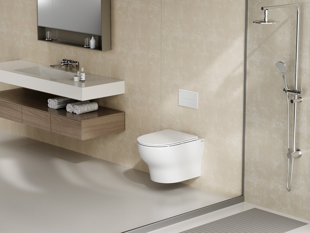 Унитаз подвесной Abber Bequem AC1128 безободковый белый (смыв торнадо) Унитаз подвесной Abber Bequem AC1128 безободковый белый (смыв торнадо)