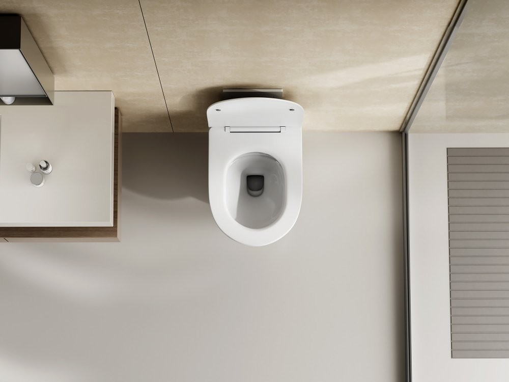 Унитаз подвесной Abber Bequem AC1128 безободковый белый (смыв торнадо) Унитаз подвесной Abber Bequem AC1128 безободковый белый (смыв торнадо)