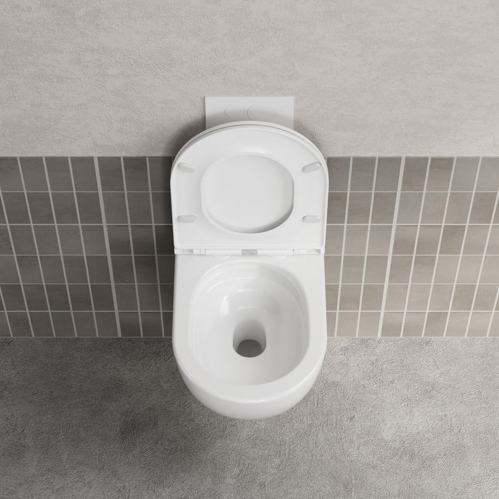 Унитаз подвесной Abber Bequem AC1131TC с закрытым дном Унитаз подвесной Abber Bequem AC1131TC с закрытым дном