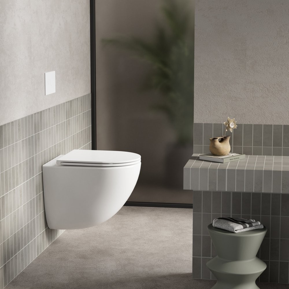 Унитаз подвесной Abber Bequem AC1131TC с закрытым дном Унитаз подвесной Abber Bequem AC1131TC с закрытым дном