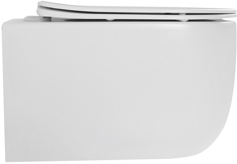Унитаз подвесной Abber Bequem AC1104TMW 36x53 безободковый SoftClose белый матовый (смыв торнадо) Унитаз подвесной Abber Bequem AC1104TMW 36x53 безободковый SoftClose белый матовый (смыв торнадо)