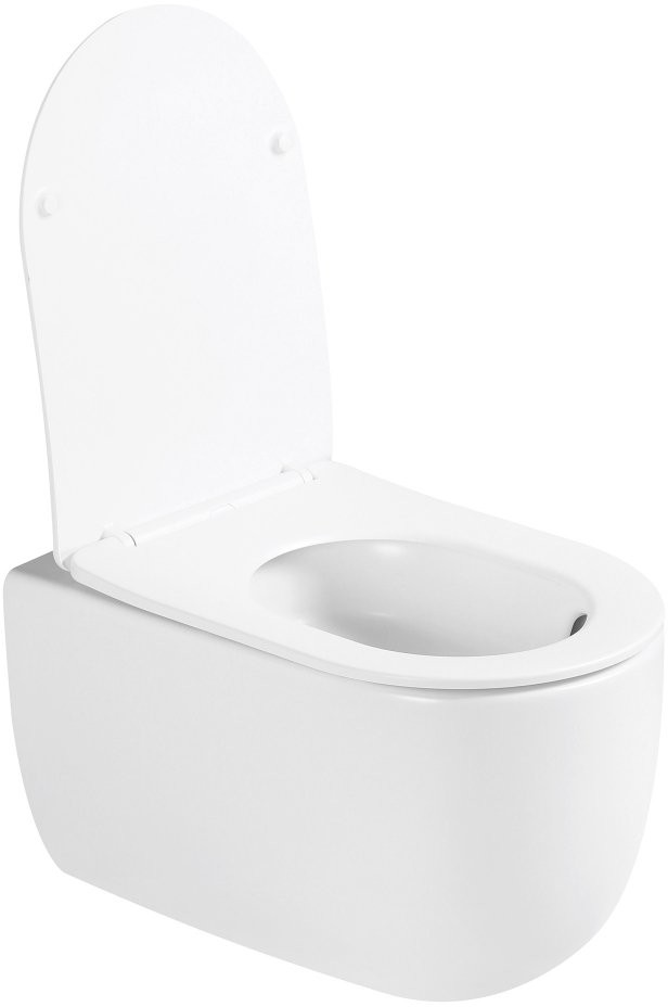 Унитаз подвесной Abber Bequem AC1104TMW 36x53 безободковый SoftClose белый матовый (смыв торнадо) Унитаз подвесной Abber Bequem AC1104TMW 36x53 безободковый SoftClose белый матовый (смыв торнадо)