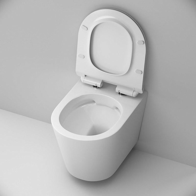 Унитаз подвесной AM.PM Sunny Flashclean C85C1701SC с сиденьем, безободковый, белый Унитаз подвесной AM.PM Sunny Flashclean C85C1701SC с сиденьем, безободковый, белый