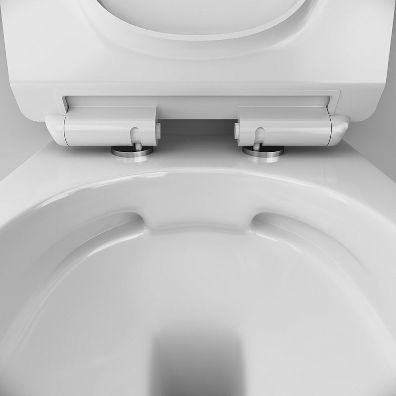 Унитаз подвесной AM.PM Sunny Flashclean C85C1701SC с сиденьем, безободковый, белый Унитаз подвесной AM.PM Sunny Flashclean C85C1701SC с сиденьем, безободковый, белый