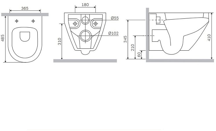 Унитаз подвесной AM.PM Spirit V2.0 Aquaspin C701900SC с сиденьем, безободковый, белый Унитаз подвесной AM.PM Spirit V2.0 Aquaspin C701900SC с сиденьем, безободковый, белый