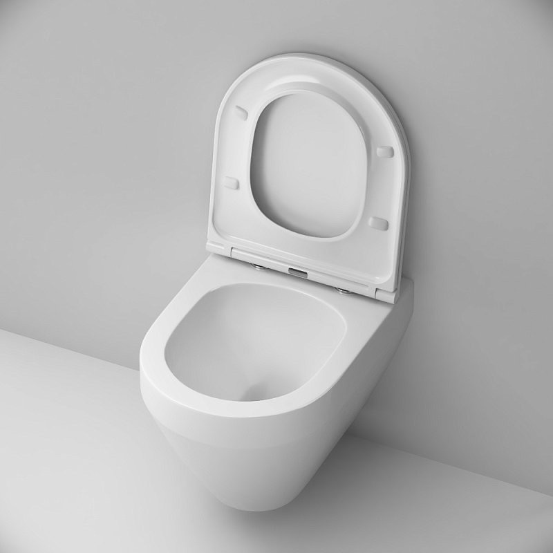 Унитаз подвесной AM.PM Spirit V2.0 Aquaspin C701900SC с сиденьем, безободковый, белый Унитаз подвесной AM.PM Spirit V2.0 Aquaspin C701900SC с сиденьем, безободковый, белый