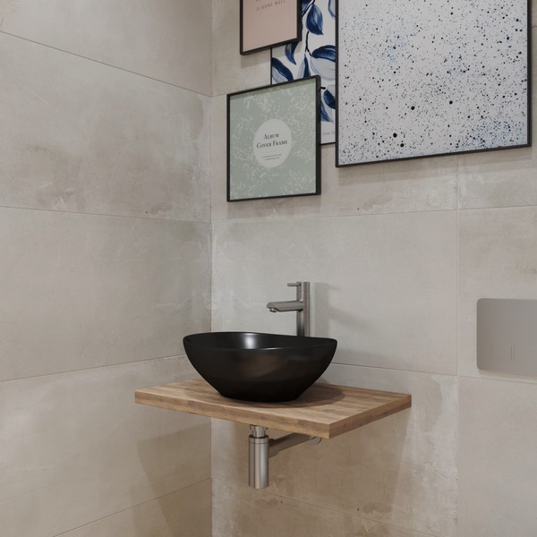 Умывальник Lauter 21652-A (41х34, черный) Умывальник Lauter 21652-A (41х34, черный)