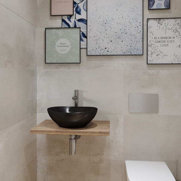 Умывальник Lauter 21652-A (41х34, черный) Умывальник Lauter 21652-A (41х34, черный)