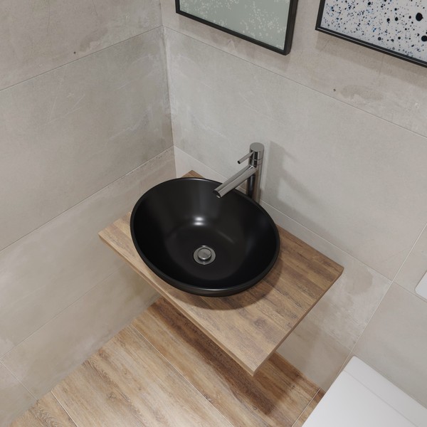 Умывальник Lauter 21652-A (41х34, черный) Умывальник Lauter 21652-A (41х34, черный)