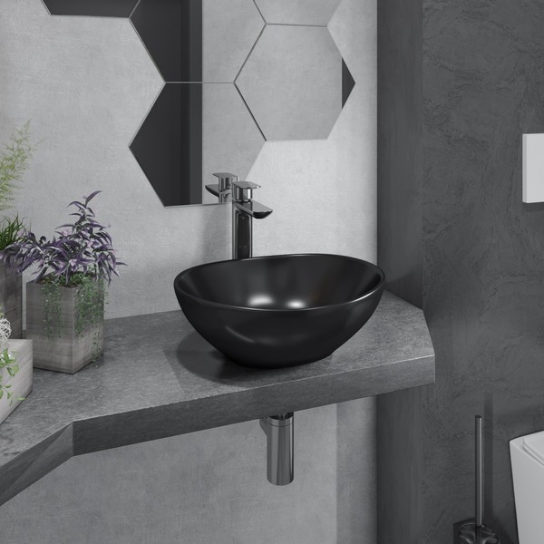 Умывальник Lauter 21652-A (41х34, черный) Умывальник Lauter 21652-A (41х34, черный)