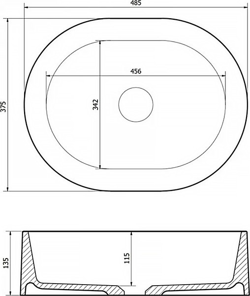 Умывальник Lauter Oliva 21O486DB (Deep Black) Умывальник Lauter Oliva 21O486DB (Deep Black)