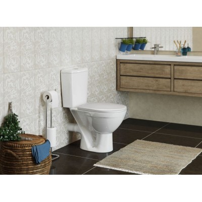 Унитаз-компакт Rosa Соло 35x62.5 сиденье полипропилен Унитаз-компакт Rosa Соло 35x62.5 сиденье полипропилен