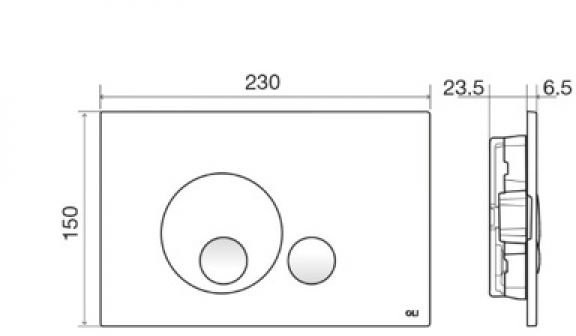 Кнопка смыва Oli GLOBE 152949 Кнопка смыва Oli GLOBE 152949