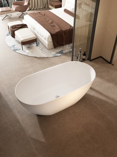 Ванна из искусственного камня Roxen Terra 200100-1572 150x70 Ванна из искусственного камня Roxen Terra 200100-1572 150x70