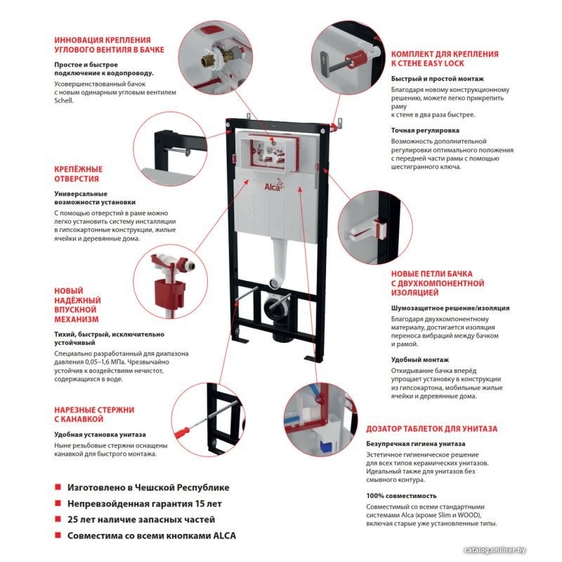 Инсталляция для унитаза Alcaplast AM101/1120 Sadroмodul Инсталляция для унитаза Alcaplast AM101/1120 Sadroмodul