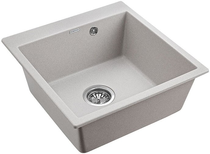 Мойка кухонная Paulmark Praktisch PM105152-GR серая Мойка кухонная Paulmark Praktisch PM105152-GR серая