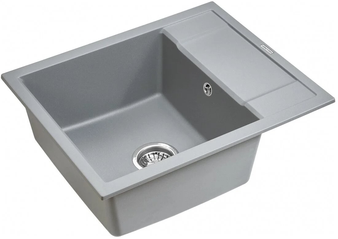 Мойка кухонная Paulmark Optimum PM216050-GRM 60x50 серый металлик Мойка кухонная Paulmark Optimum PM216050-GRM 60x50 серый металлик