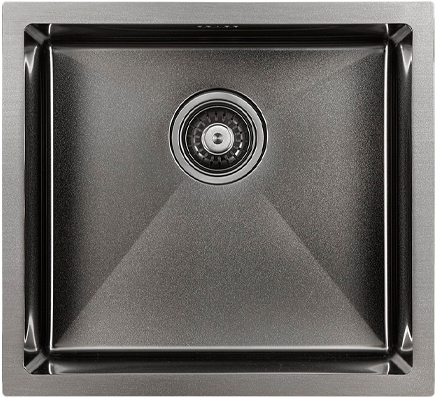 Мойка кухонная Paulmark Marx PM214844-GM вороненая сталь Мойка кухонная Paulmark Marx PM214844-GM вороненая сталь