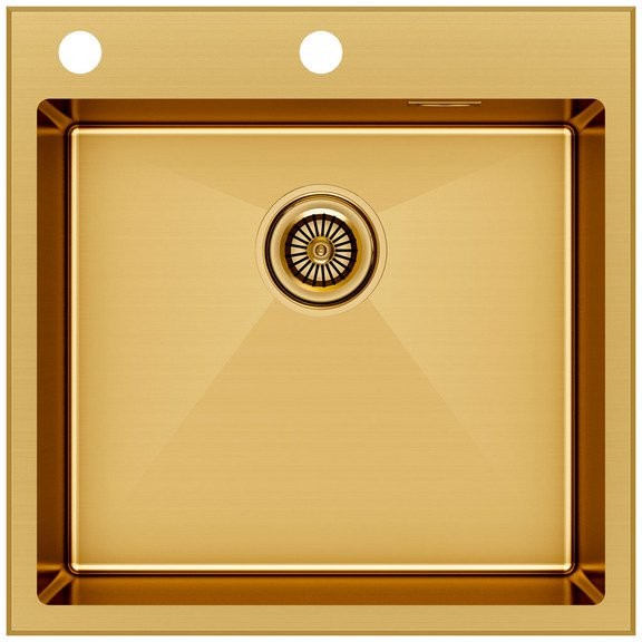 Мойка кухонная Paulmark Kroner-EDGE 51 PM775151-BG брашированное золото Мойка кухонная Paulmark Kroner-EDGE 51 PM775151-BG брашированное золото