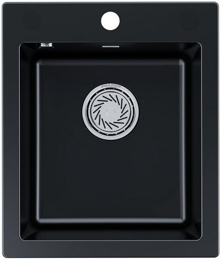 Мойка кухонная Paulmark Kante 40 PM104249-BLM черный металлик Мойка кухонная Paulmark Kante 40 PM104249-BLM черный металлик